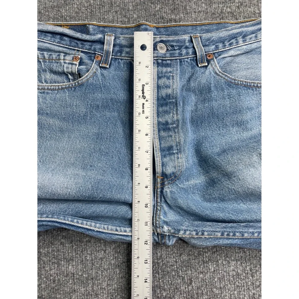 Levi's 501xx Jeans Mens 35x33 Blue Vintage Made in USA Straight Leg Light‎ Wash